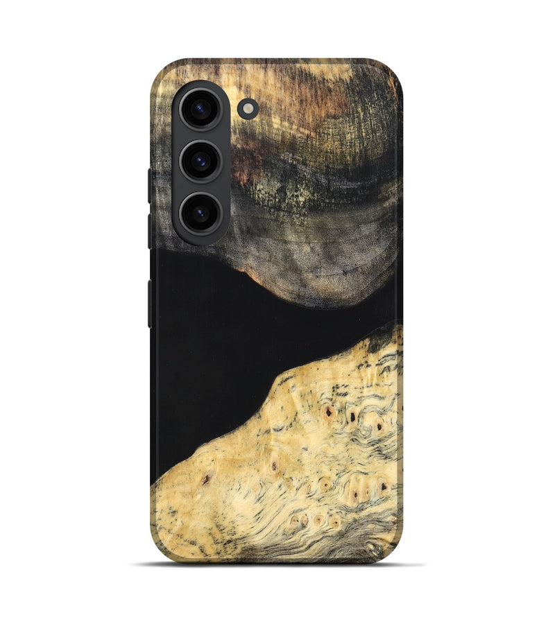 Galaxy S23 Wood Live Edge Phone Case - Laci (Pure Black, 823417)
