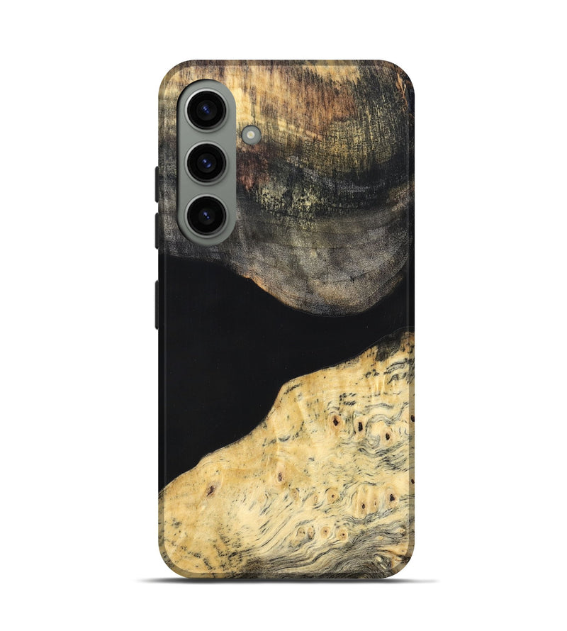 Galaxy S24 Wood Live Edge Phone Case - Laci (Pure Black, 823417)