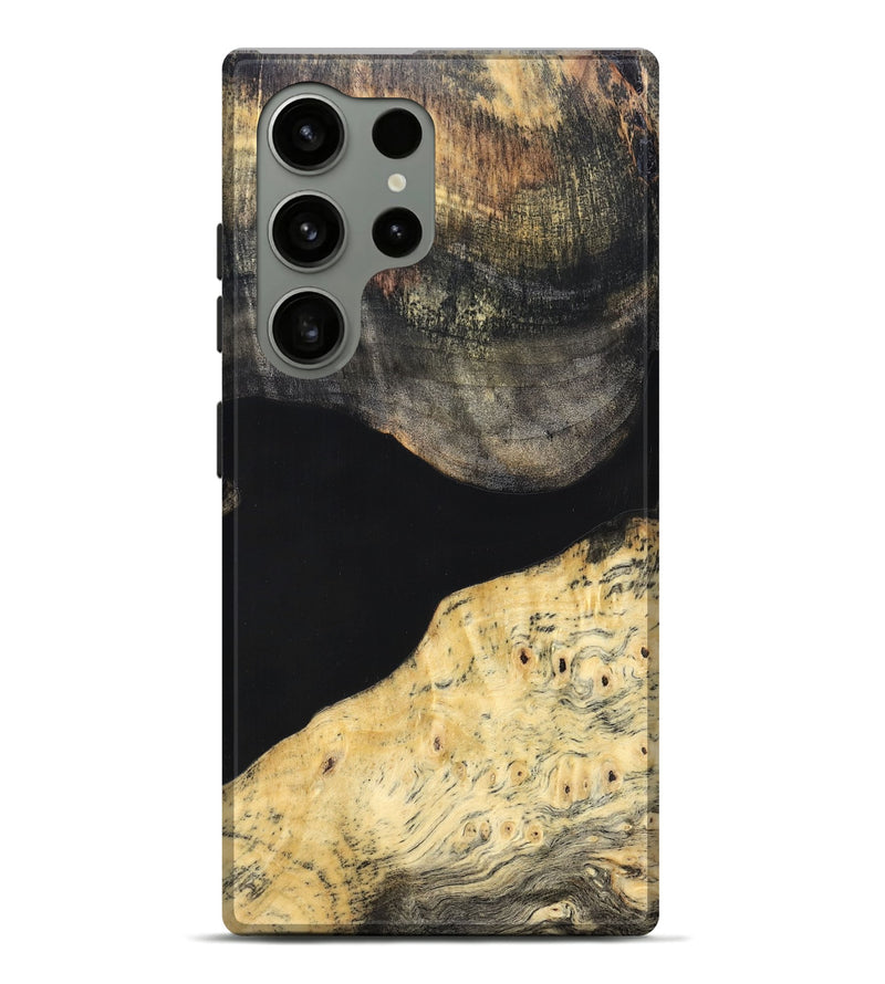 Galaxy S24 Ultra Wood Live Edge Phone Case - Laci (Pure Black, 823417)