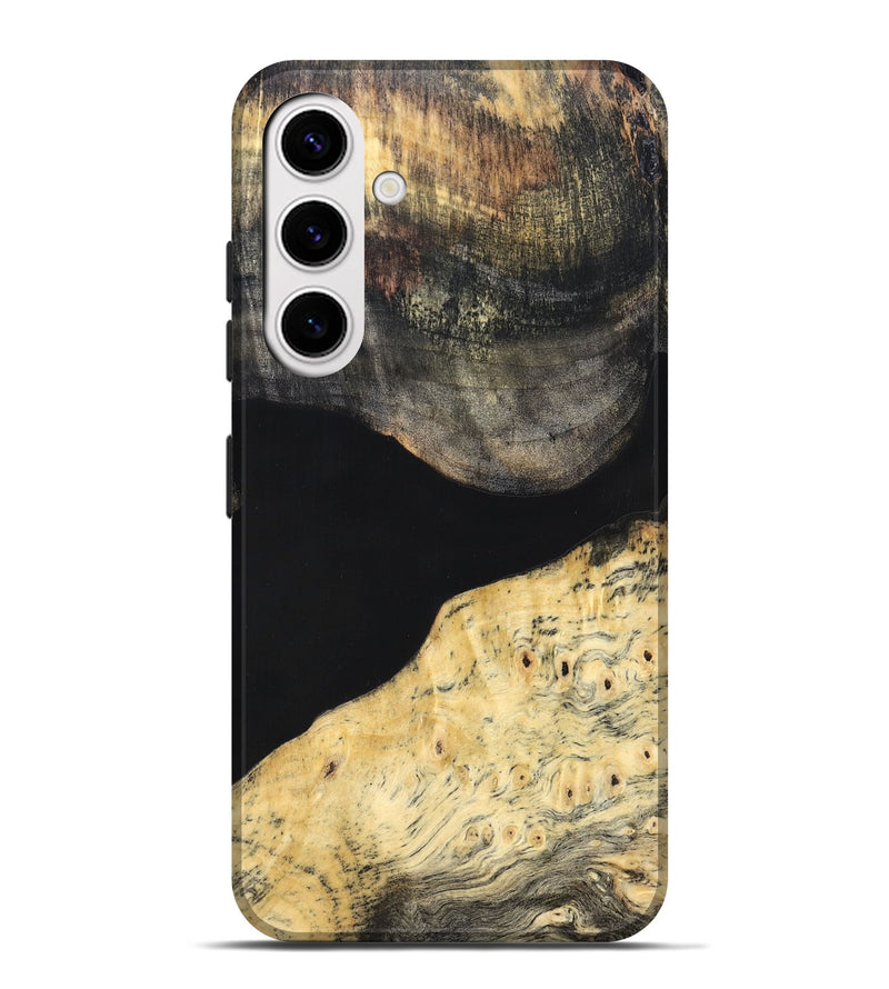 Galaxy S25 Plus Wood Live Edge Phone Case - Laci (Pure Black, 823417)