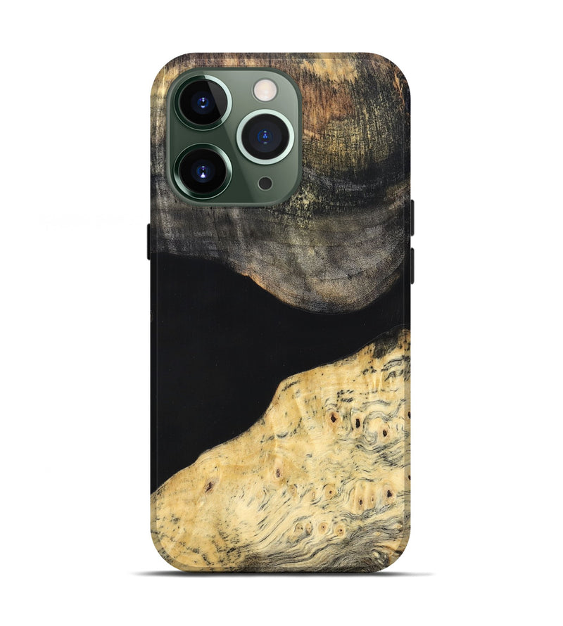 iPhone 13 Pro Wood Live Edge Phone Case - Laci (Pure Black, 823417)
