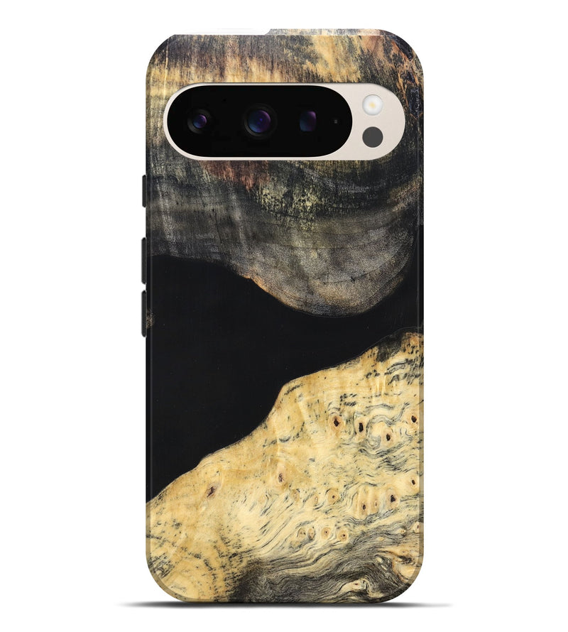 Pixel 9 Pro XL Wood Live Edge Phone Case - Laci (Pure Black, 823417)