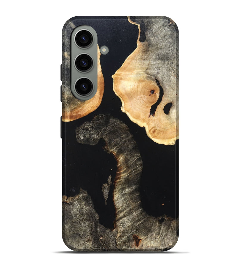 Galaxy S24 Plus Wood Live Edge Phone Case - Nannie (Pure Black, 823418)