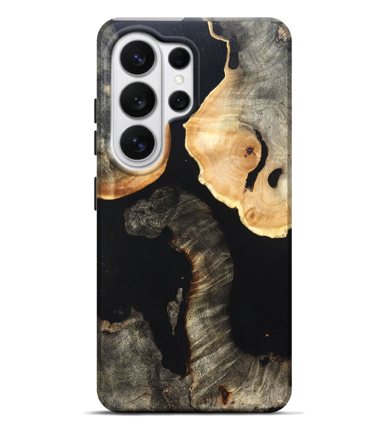 Galaxy S26 Ultra Wood Live Edge Phone Case - Nannie (Pure Black, 823418)
