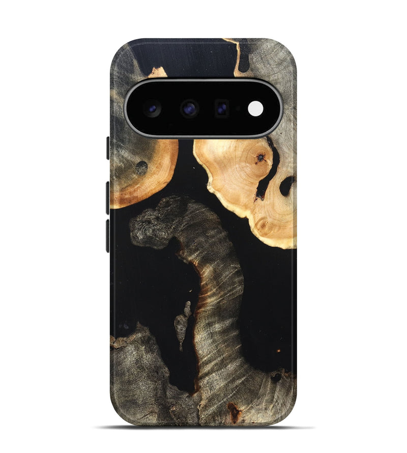 Pixel 11 Wood Live Edge Phone Case - Nannie (Pure Black, 823418)