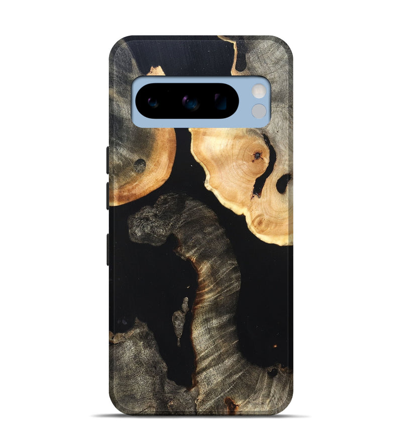 Pixel 8 Pro Wood Live Edge Phone Case - Nannie (Pure Black, 823418)