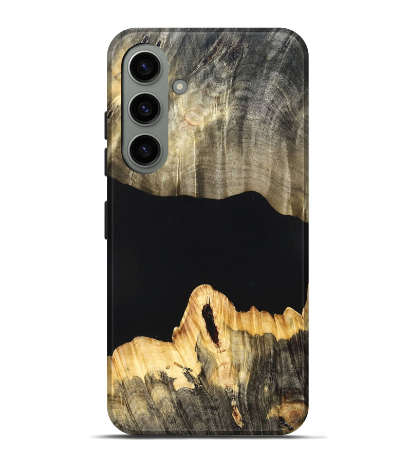 Galaxy S24 Plus Wood Live Edge Phone Case - Mariela (Pure Black, 823419)