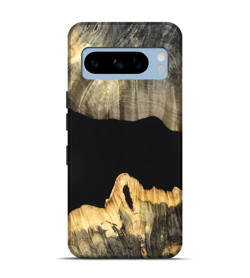 Pixel 8 Pro Wood Live Edge Phone Case - Mariela (Pure Black, 823419)
