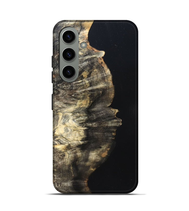 Galaxy S24 Wood Live Edge Phone Case - Elmira (Pure Black, 823421)