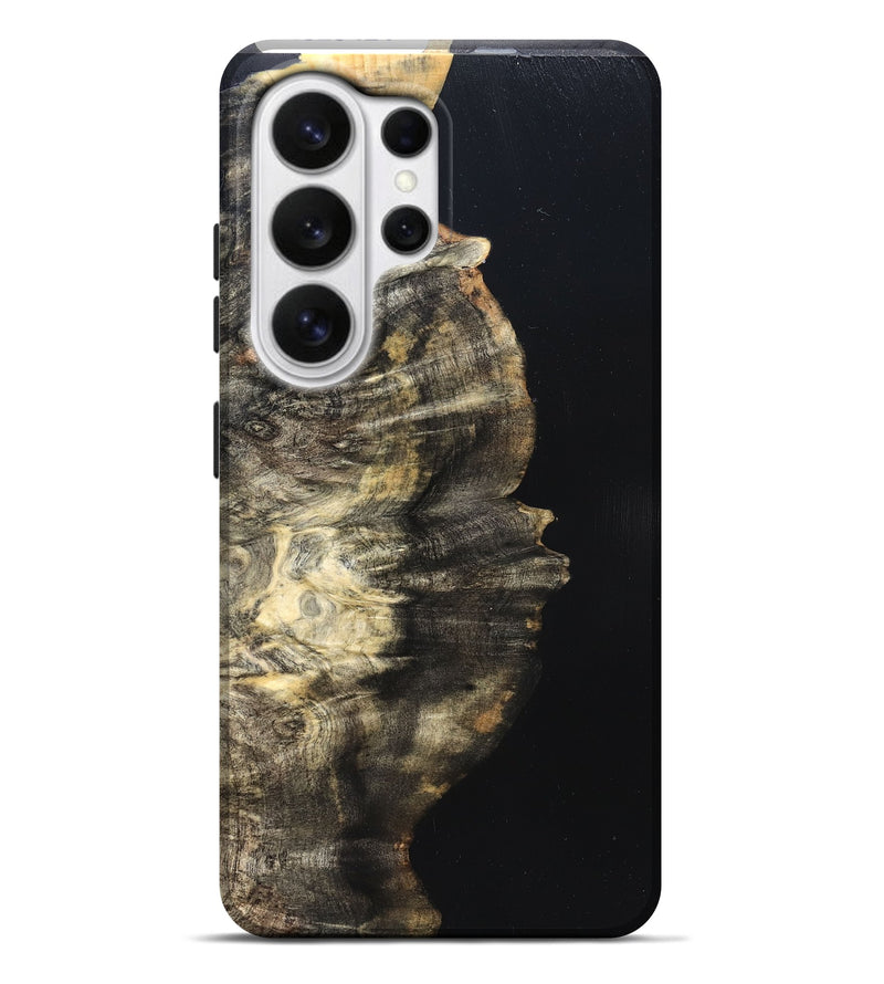 Galaxy S26 Ultra Wood Live Edge Phone Case - Elmira (Pure Black, 823421)