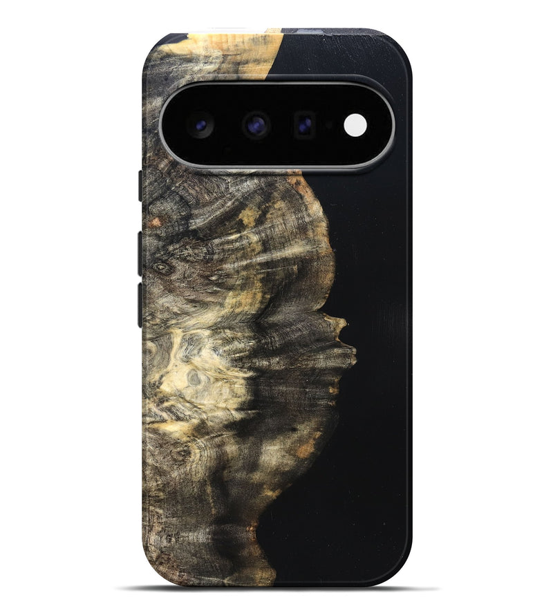 Pixel 11 Pro XL Wood Live Edge Phone Case - Elmira (Pure Black, 823421)