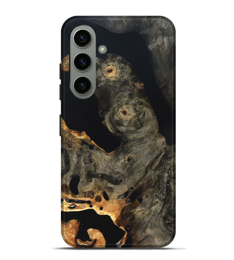 Galaxy S24 Plus Wood Live Edge Phone Case - Jaelyn (Pure Black, 823422)