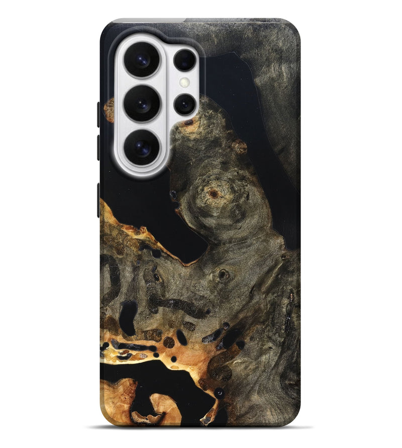 Galaxy S26 Ultra Wood Live Edge Phone Case - Jaelyn (Pure Black, 823422)