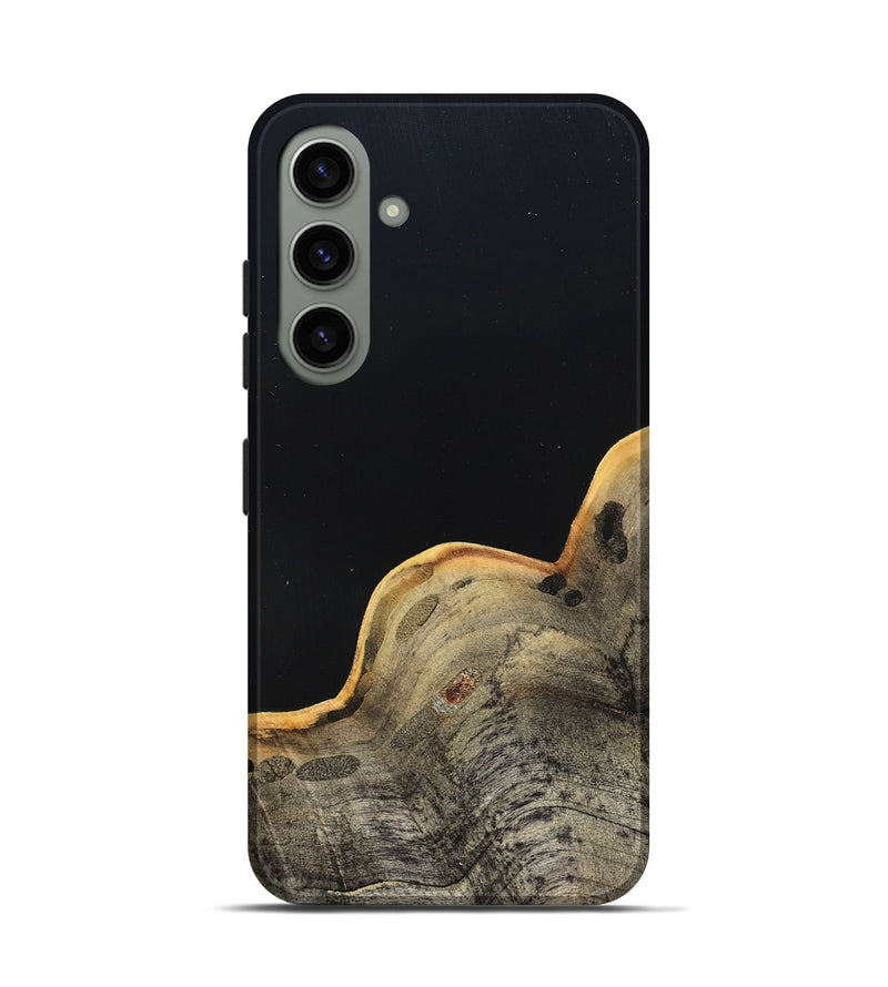 Galaxy S24 Wood Live Edge Phone Case - Perla (Pure Black, 823424)