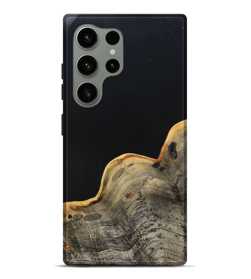 Galaxy S24 Ultra Wood Live Edge Phone Case - Perla (Pure Black, 823424)