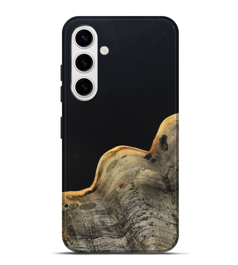 Galaxy S25 Plus Wood Live Edge Phone Case - Perla (Pure Black, 823424)