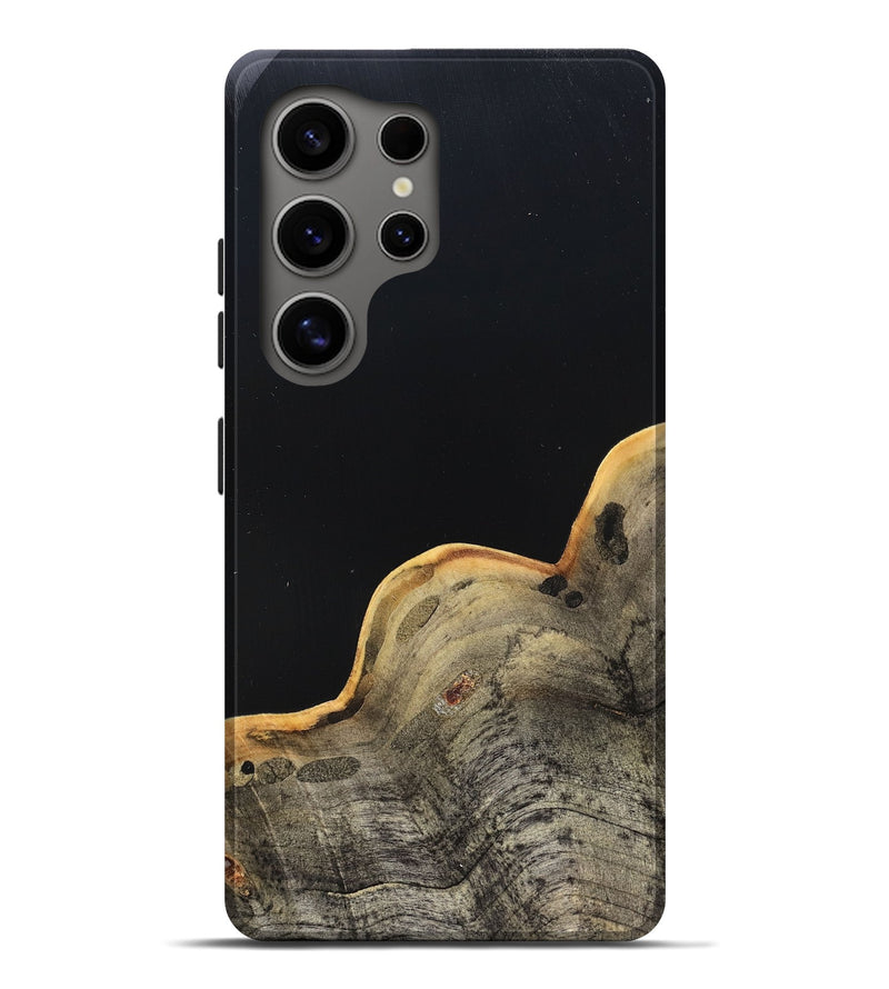 Galaxy S25 Ultra Wood Live Edge Phone Case - Perla (Pure Black, 823424)