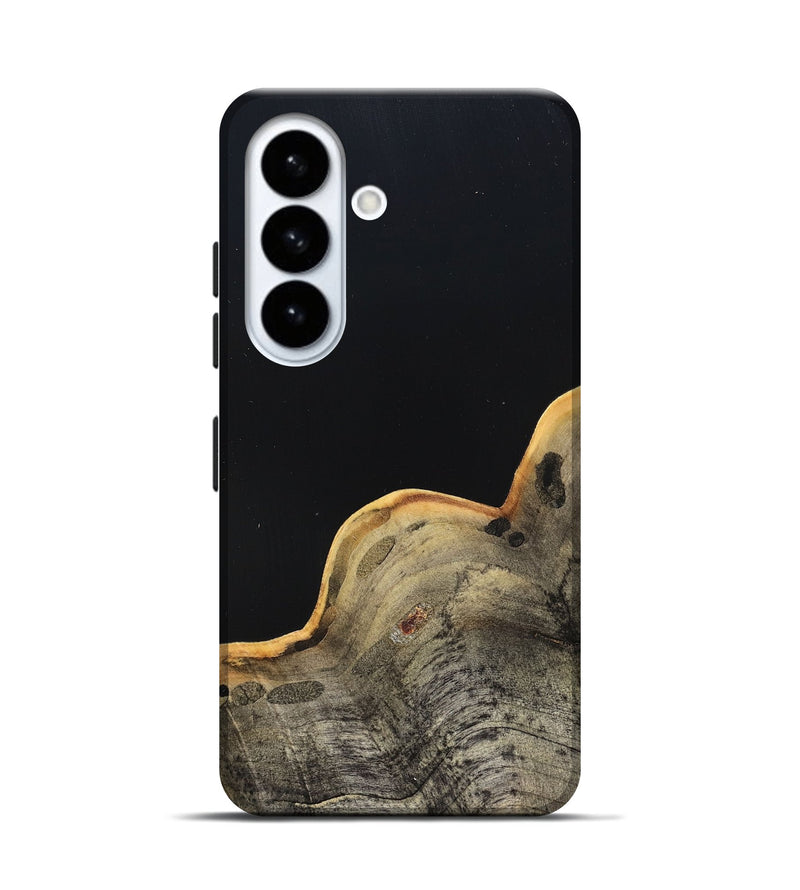 Galaxy S26 Wood Live Edge Phone Case - Perla (Pure Black, 823424)