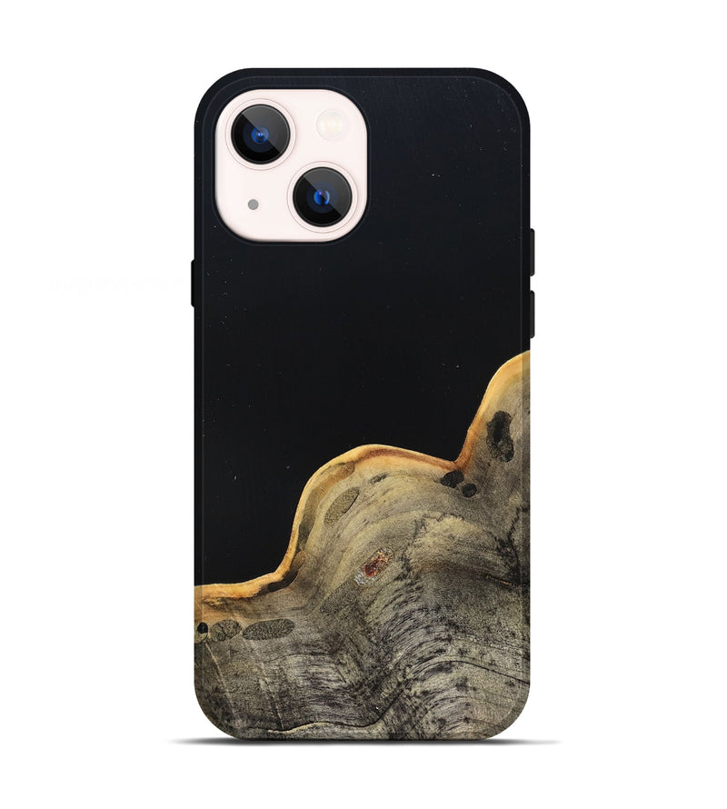 iPhone 13 Wood Live Edge Phone Case - Perla (Pure Black, 823424)