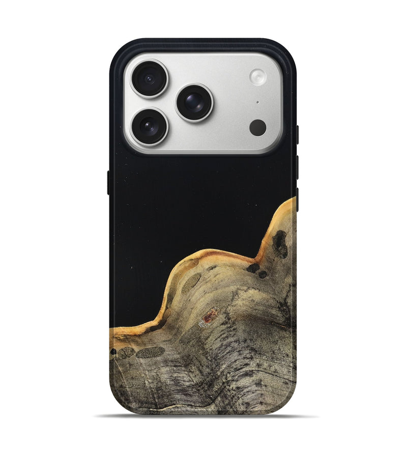 iPhone 17 Pro Wood Live Edge Phone Case - Perla (Pure Black, 823424)
