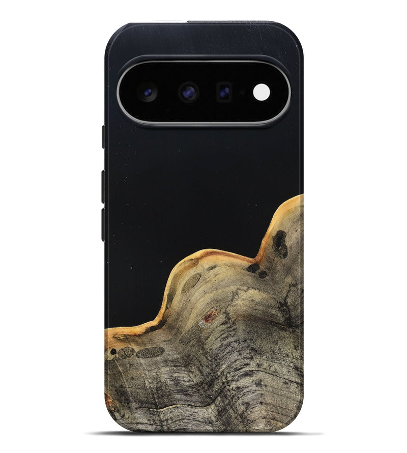 Pixel 11 Pro XL Wood Live Edge Phone Case - Perla (Pure Black, 823424)
