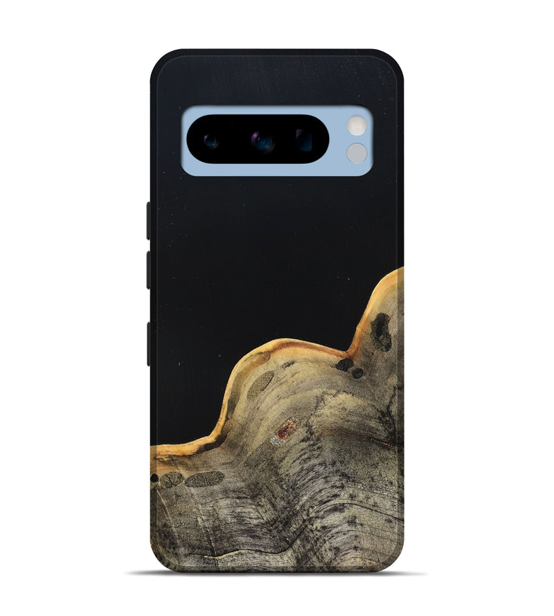 Pixel 8 Pro Wood Live Edge Phone Case - Perla (Pure Black, 823424)