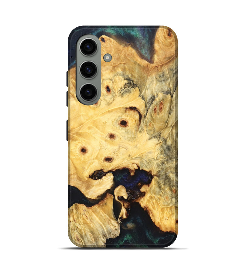 Galaxy S24 Wood Live Edge Phone Case - Elowyn (Pure Black, 823425)