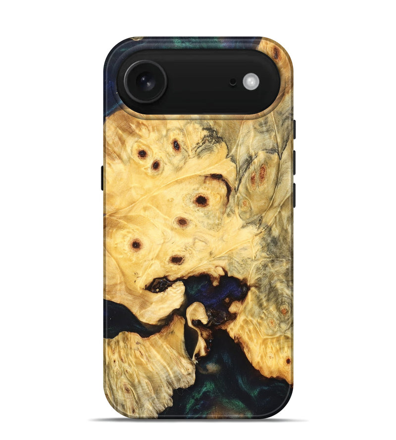 iPhone 17 Air Wood Live Edge Phone Case - Elowyn (Pure Black, 823425)