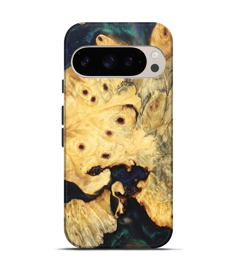 Pixel 10 Pro Wood Live Edge Phone Case - Elowyn (Pure Black, 823425)