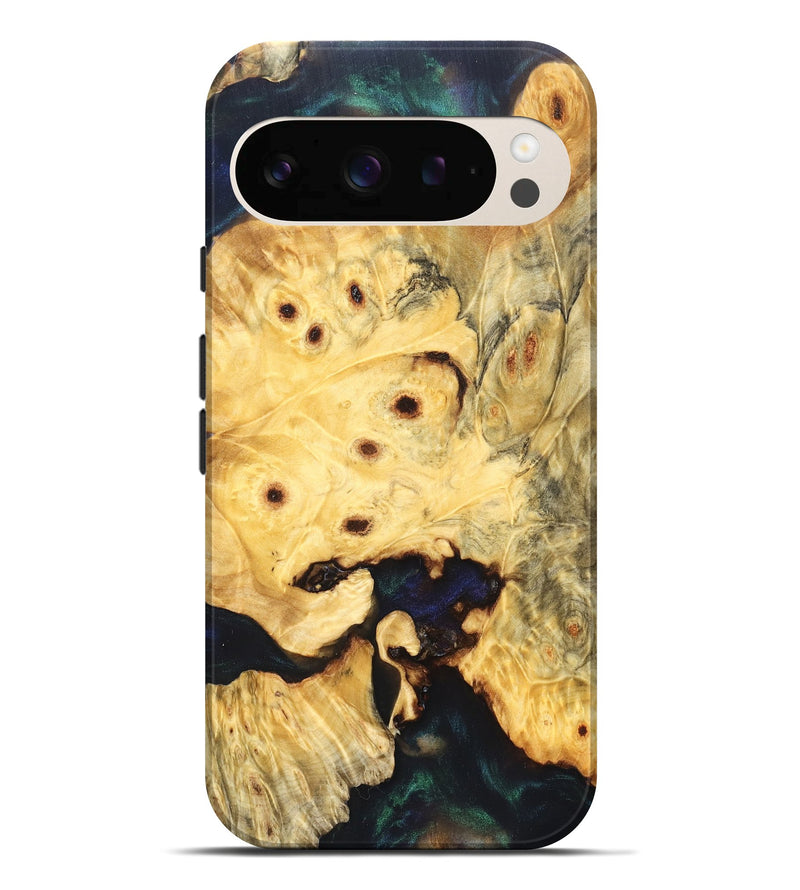 Pixel 10 Pro XL Wood Live Edge Phone Case - Elowyn (Pure Black, 823425)