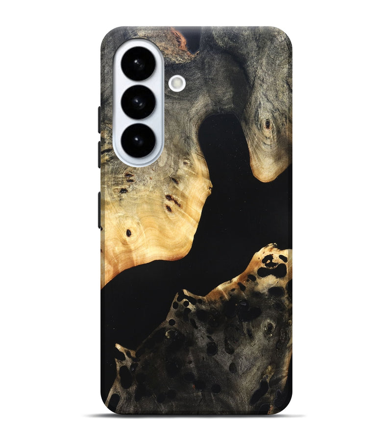 Galaxy S26 Plus Wood Live Edge Phone Case - Massimo (Pure Black, 823426)