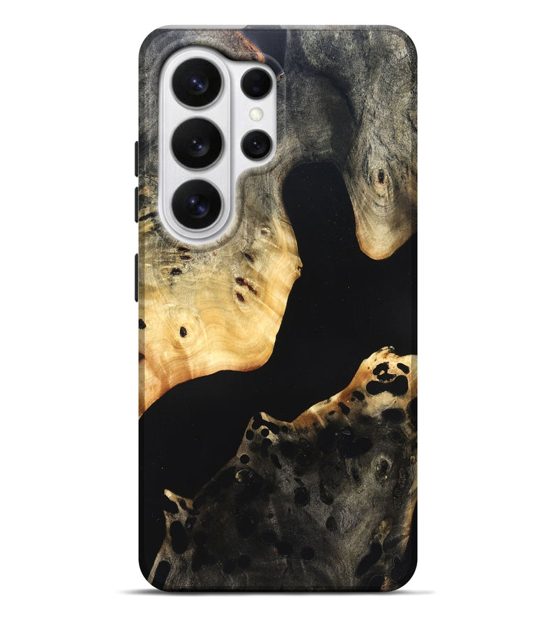 Galaxy S26 Ultra Wood Live Edge Phone Case - Massimo (Pure Black, 823426)