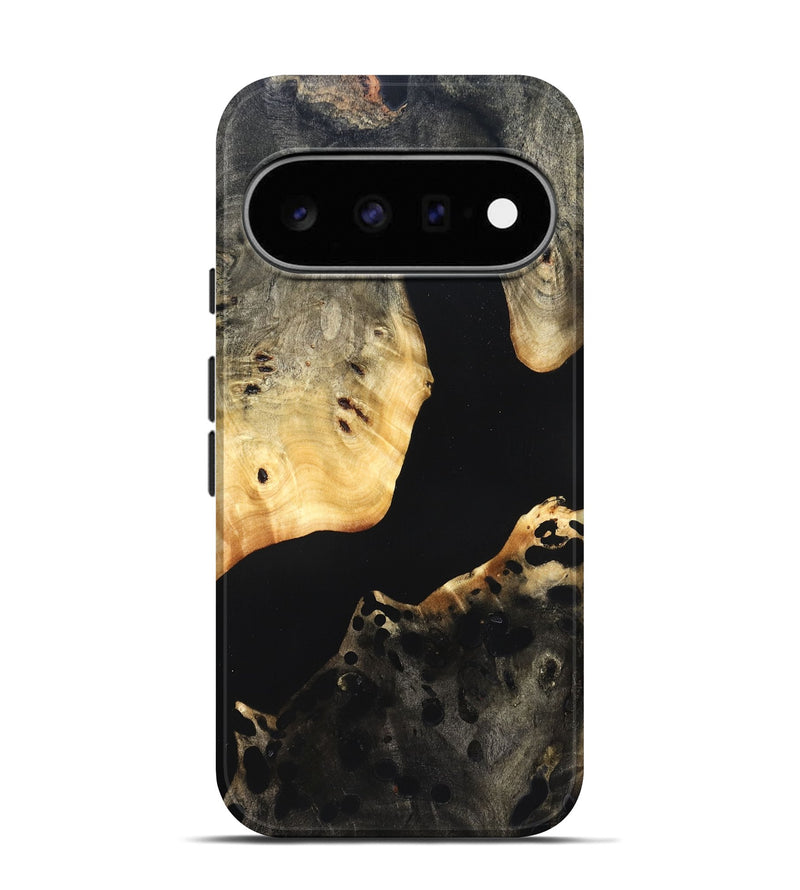 Pixel 11 Pro Wood Live Edge Phone Case - Massimo (Pure Black, 823426)