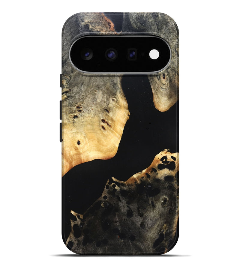 Pixel 11 Pro XL Wood Live Edge Phone Case - Massimo (Pure Black, 823426)