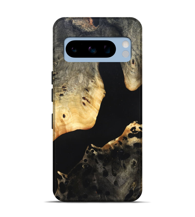 Pixel 8 Pro Wood Live Edge Phone Case - Massimo (Pure Black, 823426)