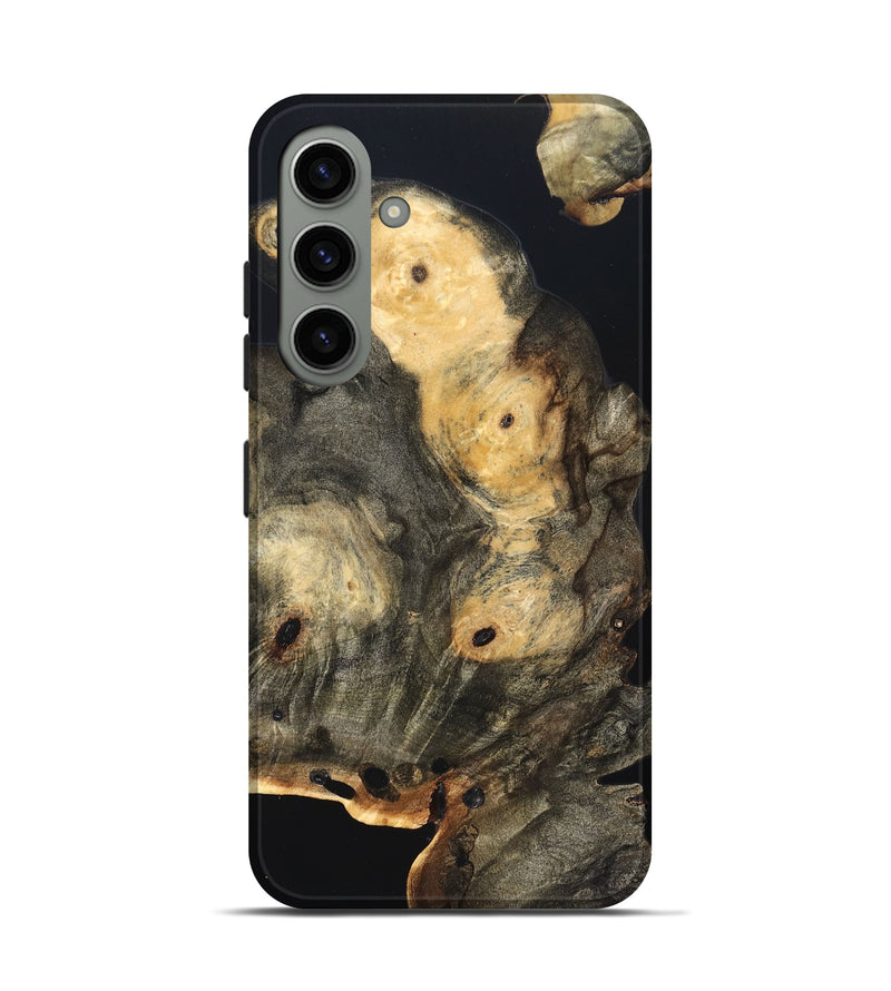 Galaxy S24 Wood Live Edge Phone Case - Layne (Pure Black, 823427)