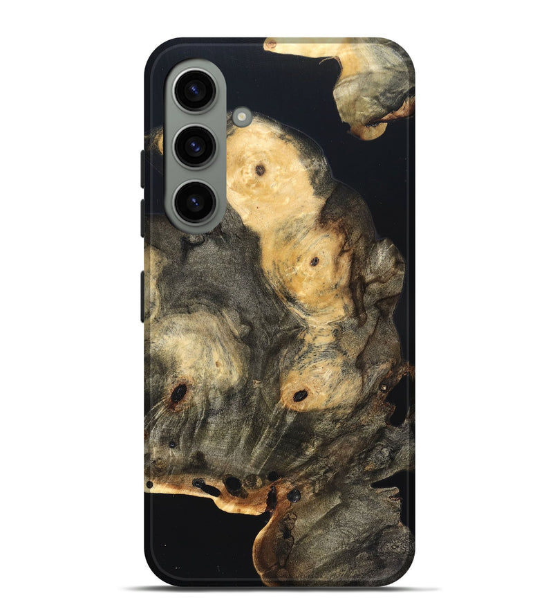 Galaxy S24 Plus Wood Live Edge Phone Case - Layne (Pure Black, 823427)