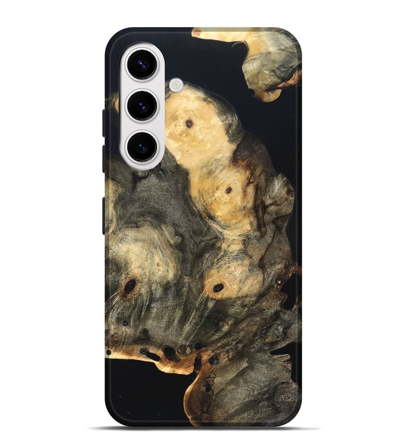 Galaxy S25 Plus Wood Live Edge Phone Case - Layne (Pure Black, 823427)