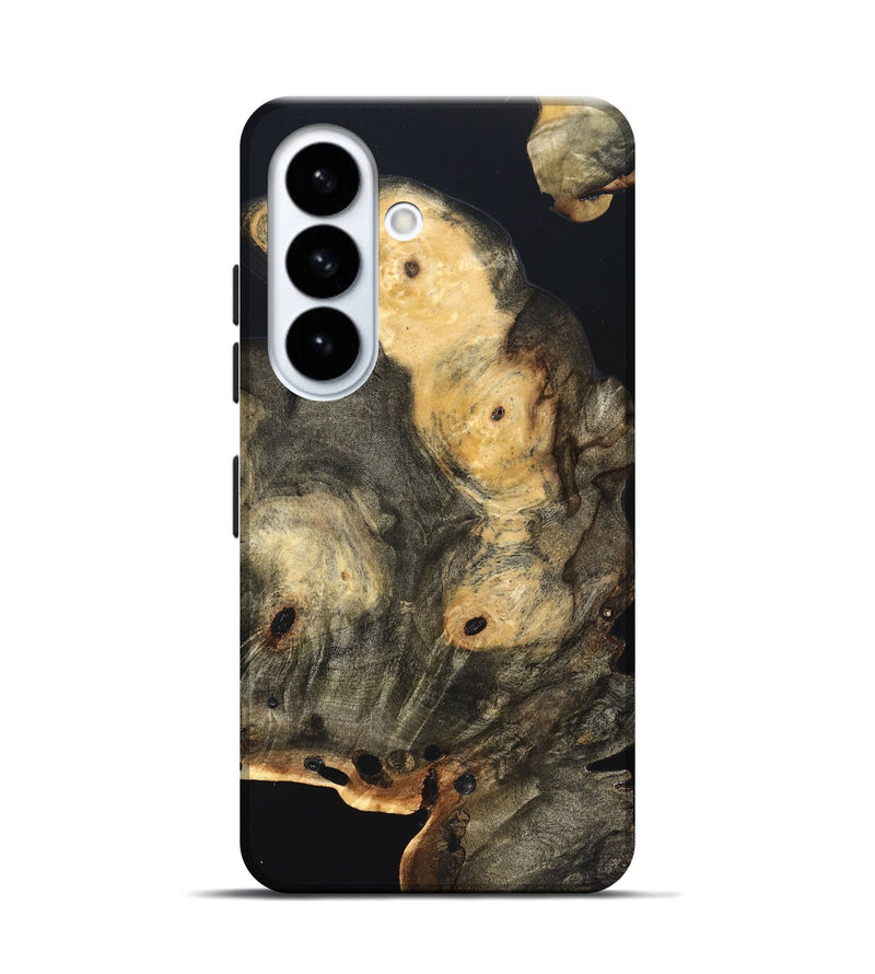 Galaxy S26 Wood Live Edge Phone Case - Layne (Pure Black, 823427)