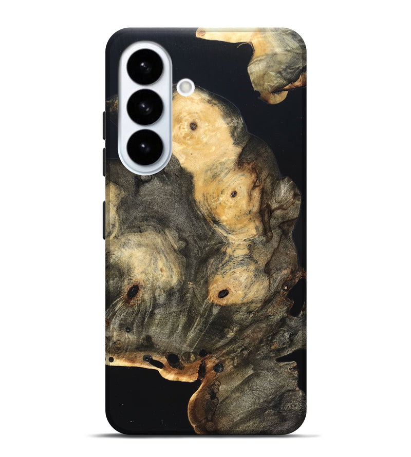 Galaxy S26 Plus Wood Live Edge Phone Case - Layne (Pure Black, 823427)