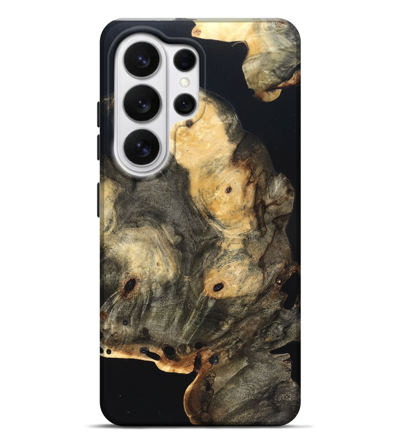 Galaxy S26 Ultra Wood Live Edge Phone Case - Layne (Pure Black, 823427)