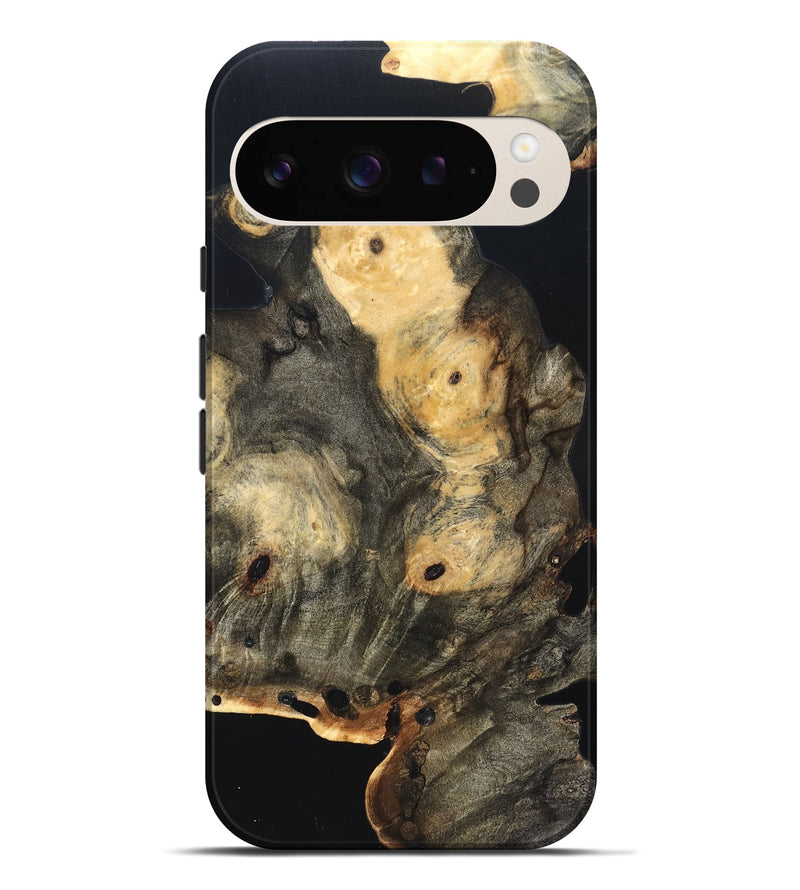 Pixel 9 Pro XL Wood Live Edge Phone Case - Layne (Pure Black, 823427)
