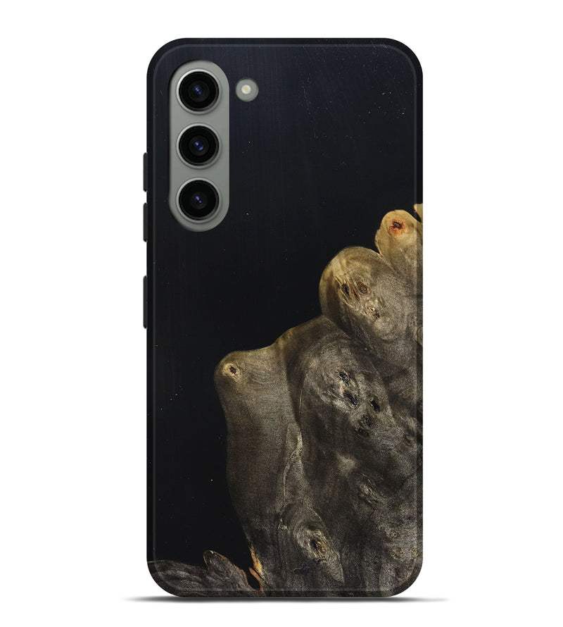 Galaxy S23 Plus Wood Live Edge Phone Case - Jude (Pure Black, 823428)