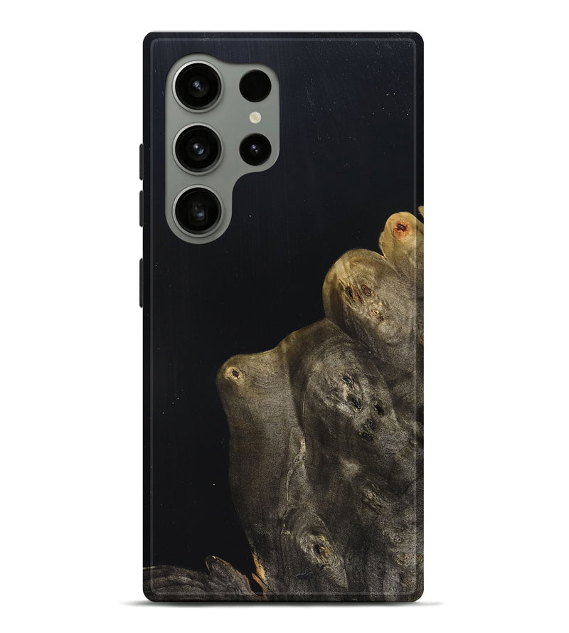 Galaxy S24 Ultra Wood Live Edge Phone Case - Jude (Pure Black, 823428)