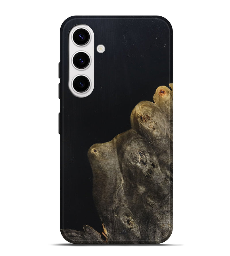 Galaxy S25 Plus Wood Live Edge Phone Case - Jude (Pure Black, 823428)