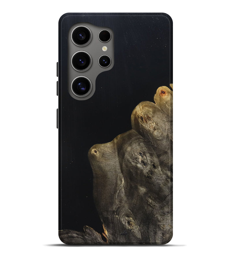 Galaxy S25 Ultra Wood Live Edge Phone Case - Jude (Pure Black, 823428)