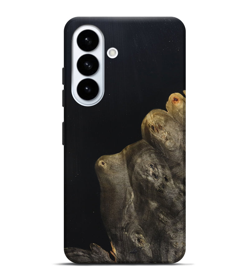 Galaxy S26 Plus Wood Live Edge Phone Case - Jude (Pure Black, 823428)