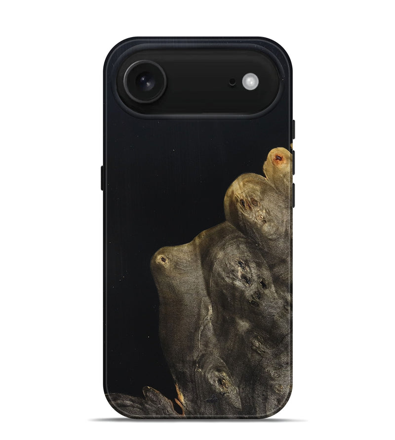 iPhone 17 Air Wood Live Edge Phone Case - Jude (Pure Black, 823428)