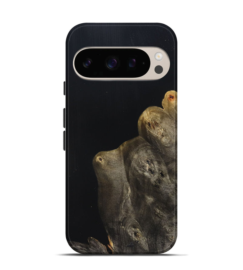 Pixel 10 Pro Wood Live Edge Phone Case - Jude (Pure Black, 823428)