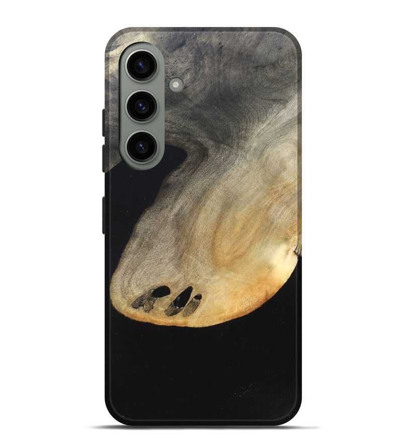 Galaxy S24 Plus Wood Live Edge Phone Case - Edison (Pure Black, 823429)